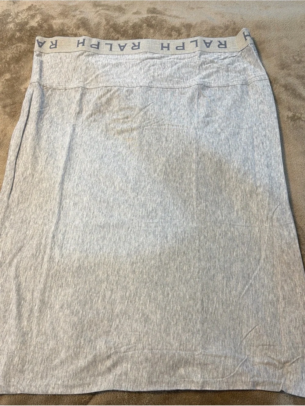 Vtg 90s Ralph Lauren Home Jersey Pillowcases Set of 2 Grey Made in USA Deadstock
